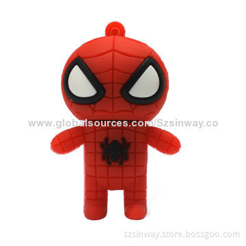 2014 Cartoon PVC USB Flash Drive, 1 to 32GB